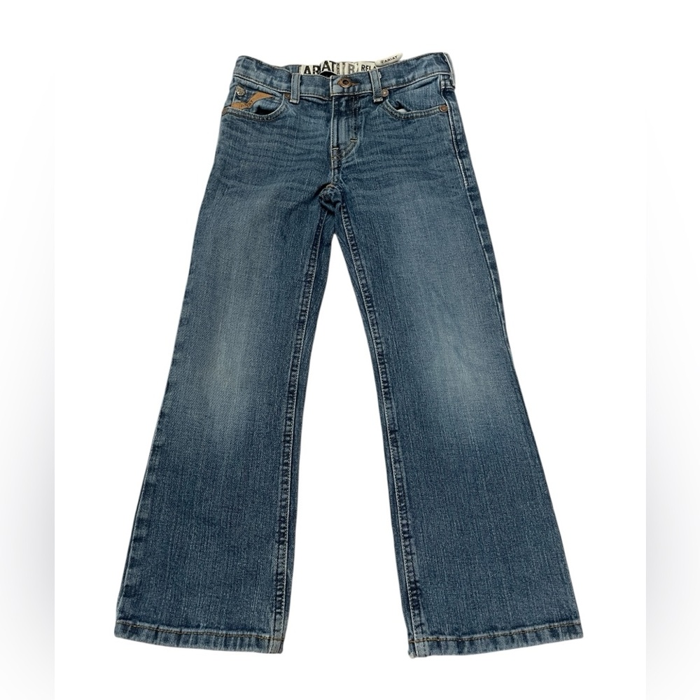 Ariat Denim B4 Relaxed Bootcut Blue Denim Western Cowboy Jeans Boys size 7